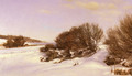 Winter Near The Lake - Janus Andreas Bartholin La Cour