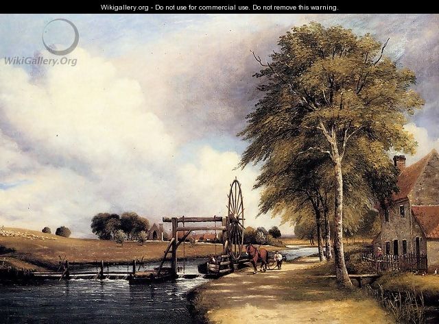 The Lock At Stanton On The Little Ouse In Norfolk - Frederick William Watts