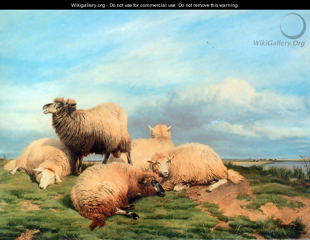 Landscape with Sheep - Thomas Sidney Cooper