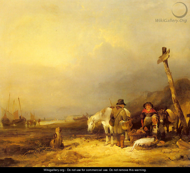 On The South Coast - William Shayer, Snr