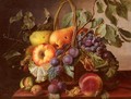 A Still Life With A Basket Of Fruit - Virginie de Sartorius