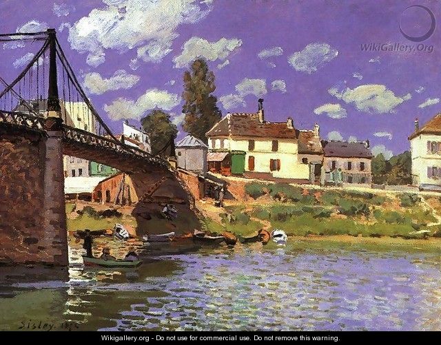 The Bridge at Villeneuve-la-Garenne 1872 - Alfred Sisley