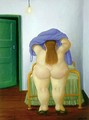 Woman Undressing - Fernando Botero