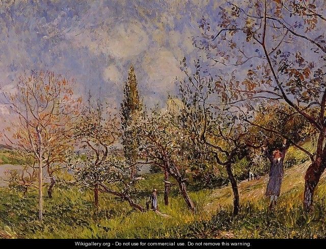 Orchard In Spring - Alfred Sisley