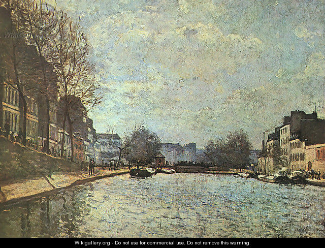 The St. Martin Canal 1870 - Alfred Sisley