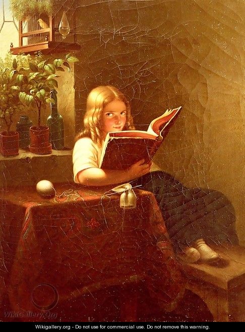Das Lesende Mädchen (The Reading Girl) - Meyer Georg von Bremen
