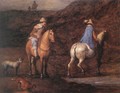 Travellers on the Way [detail: 1] - Jan The Elder Brueghel