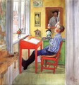 Esbjorn Doing His Homework - Carl Larsson