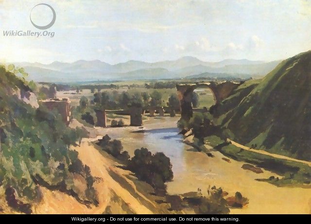 The Augustan Bridge at Narni - Jean-Baptiste-Camille Corot
