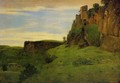Civita Castelland - Buildings High in the Rocks (or La Porta San Salvatore) - Jean-Baptiste-Camille Corot