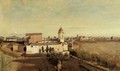 Rome, the Trinita dei Monti - View from the Villa Medici - Jean-Baptiste-Camille Corot