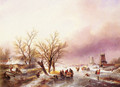 A Winter Landscape - Jan Jacob Coenraad Spohler