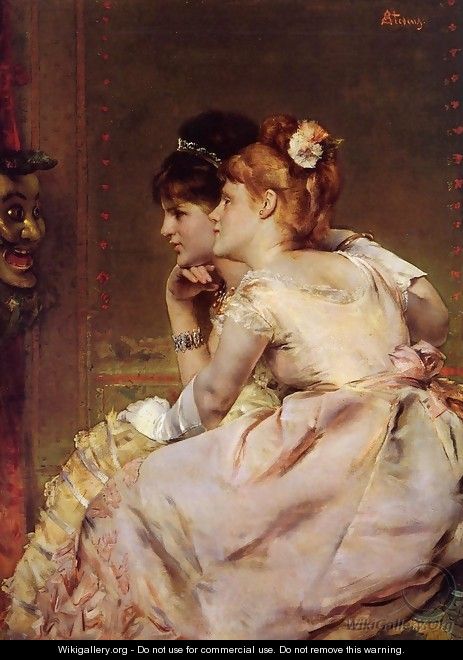 The Japanese Mask (or Intrigue) - Alfred Stevens