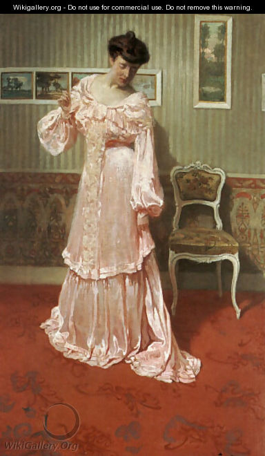 A Lady in a Pink Dress - Aime Stevens