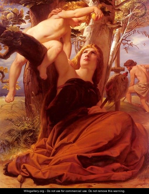 Adam and Eve after the Fall - Edward Jakob Von Steinle