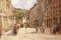 A Street Scene in Bern - Georges Stein