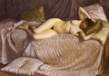 Femme Nue Etendue Sur Un Divan (Naked Woman Lying on a Couch) - Gustave Caillebotte