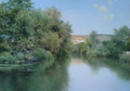 Landscape with Boat and Men - Emilio Sanchez-Perrier