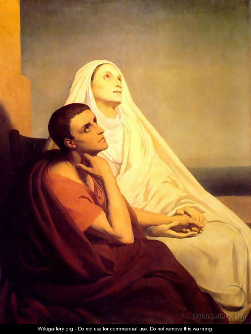 Saint Augustin et sa Mere Monique (Saint Monique and Saint Augustine) - Ary Scheffer