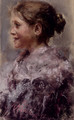 Portrait Of A Young Girl - Antonio Mancini