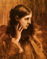 Reverie: A Portrait of a Woman - William Merritt Chase