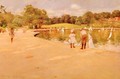 Lilliputian Boat-Lake - Central Park (or Lilliputian Boats in the Park; Central Park) - William Merritt Chase