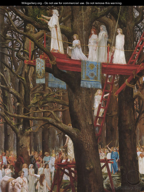 Druids Cutting the Mistletoe on the Sixth Day of the Moon - Henri Paul Motte