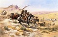 Attack on a Wagon Train - Charles Marion Russell