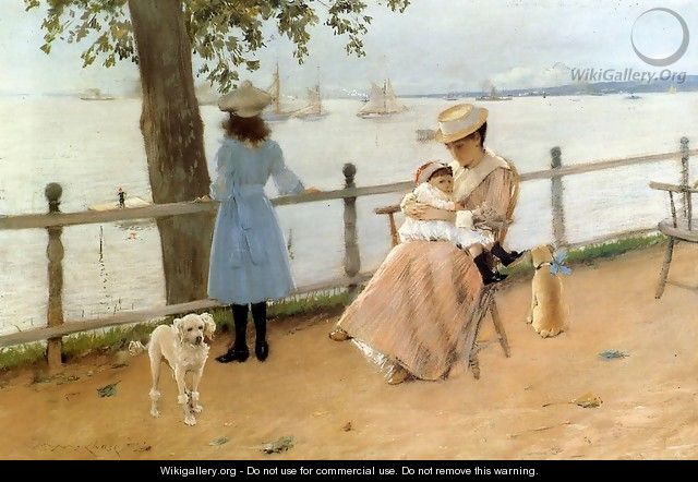 Afternoon by the Sea aka Gravesend Bay - William Merritt Chase
