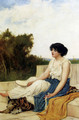 A Seated Muse - Oliver Rhys