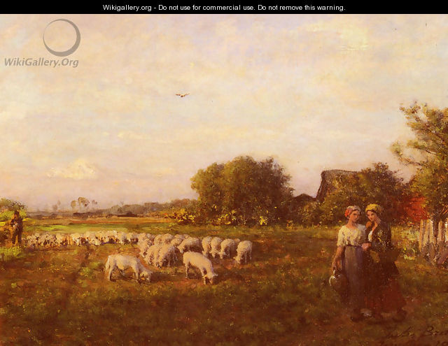 La Bergere (The Shepherd) - Jules (Adolphe Aime Louis) Breton