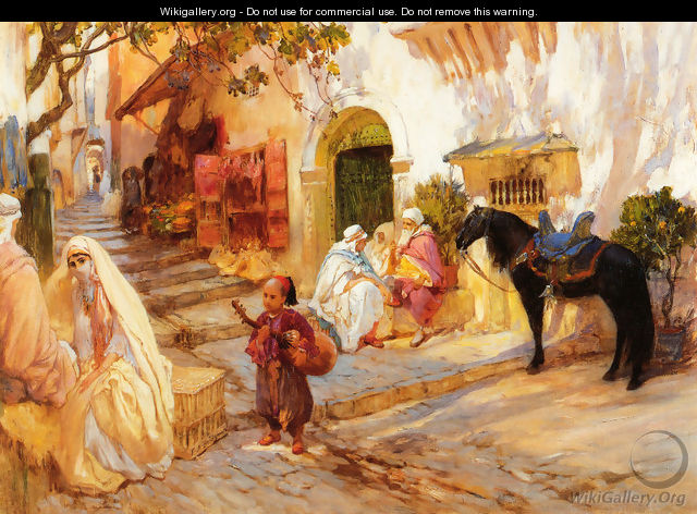 A Street in Algeria - Frederick Arthur Bridgman