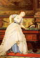 An Elegant Billiard Player - Charles Edouard Boutibonne