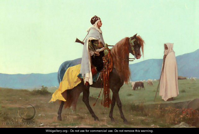 An Arab Horseman - Gustave Clarence Rodolphe Boulanger