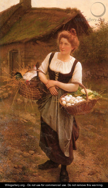 La Fille De Ferme (The Farm Girl) - Gustave Clarence Rodolphe Boulanger