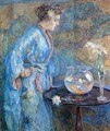 Girl in Blue Kimono - Robert Reid