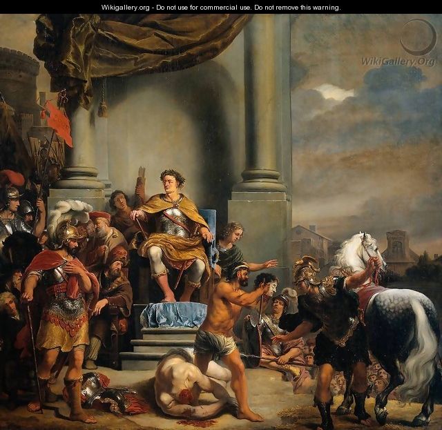 Consul Titus Manlius Torquatus Beheading His Son - Ferdinand Bol