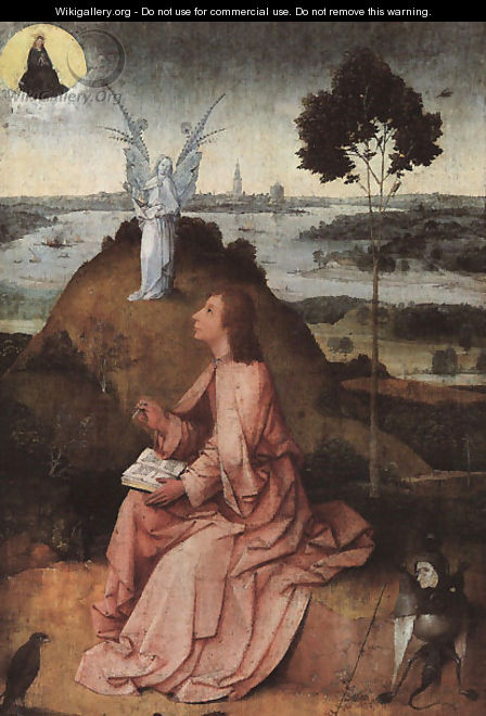 St. John on Patmos - Hieronymous Bosch