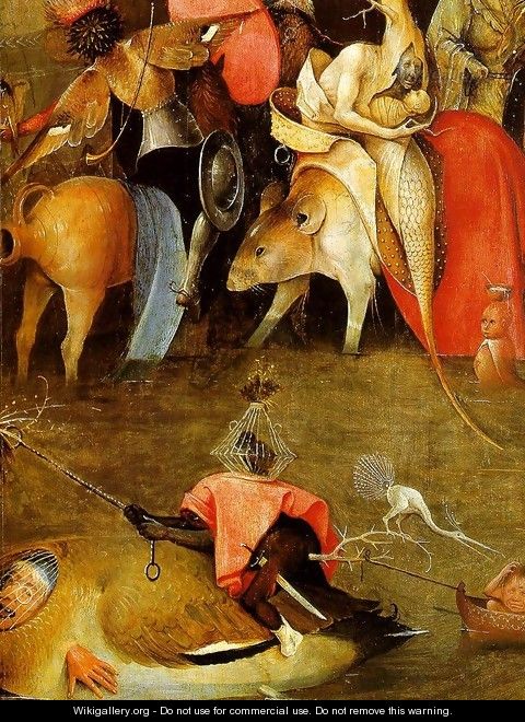 Temptation of St. Anthony, detail of the central panel - Hieronymous Bosch