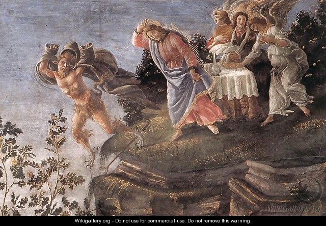 The Temptation of Christ [detail: 6] - Sandro Botticelli (Alessandro Filipepi)