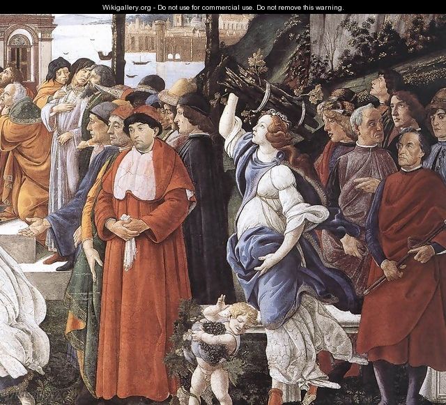 The Temptation of Christ [detail: 3] - Sandro Botticelli (Alessandro Filipepi)