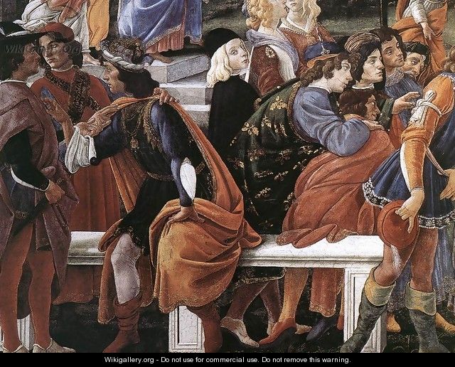 The Temptation of Christ [detail: 2] - Sandro Botticelli (Alessandro Filipepi)