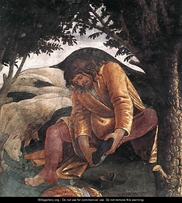 Scenes from the Life of Moses [detail: 3] - Sandro Botticelli (Alessandro Filipepi)