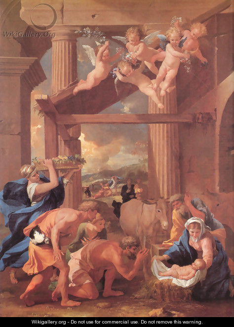 The Adoration of the Shepherds - Nicolas Poussin