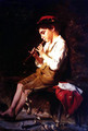 Boy with Recorder - Luigi Bechi