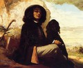 Self Portrait with a Black Dog - Gustave Courbet