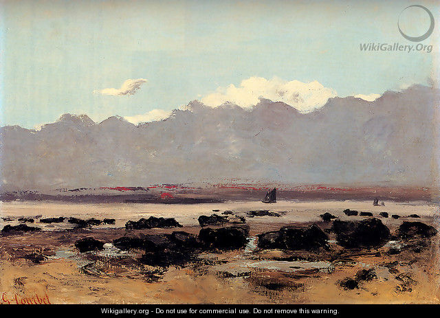 Seascape Near Trouville - Gustave Courbet