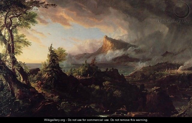 The Course of the Empire: The Savage State - Thomas Cole