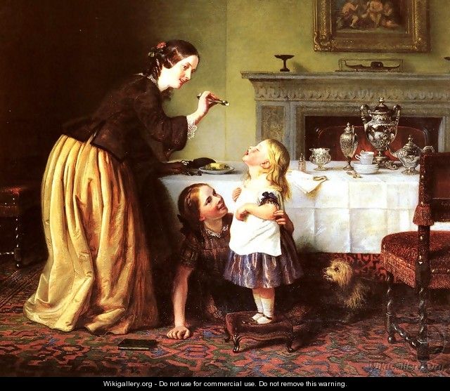 Breakfast Time - Morning Games - Charles West Cope