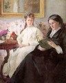 The Mother and Sister of the Artist (or The Lecture) - Berthe Morisot